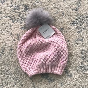Pink winter hat
